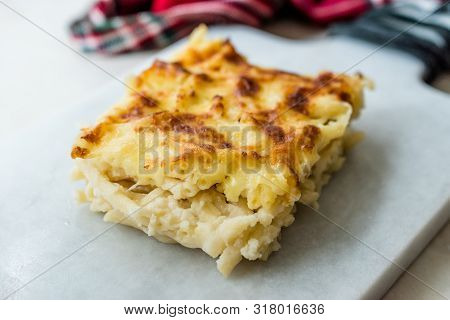 Turkish Style Macaroni Casserole Mac And Cheese / Firin Makarna.