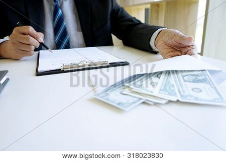 The Officer Or Business Man Had Bribe