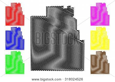 Jim Hogg County, Texas (counties In Texas, United States Of America,usa, U.s., Us) Map Vector Illust