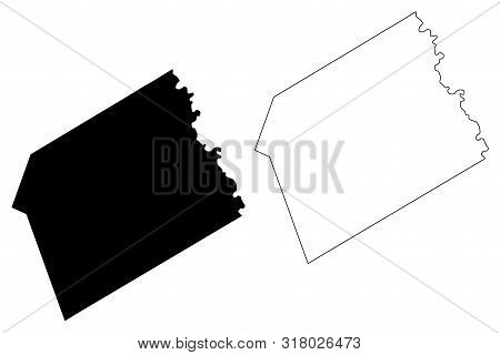 Milam County, Texas (counties In Texas, United States Of America,usa, U.s., Us) Map Vector Illustrat