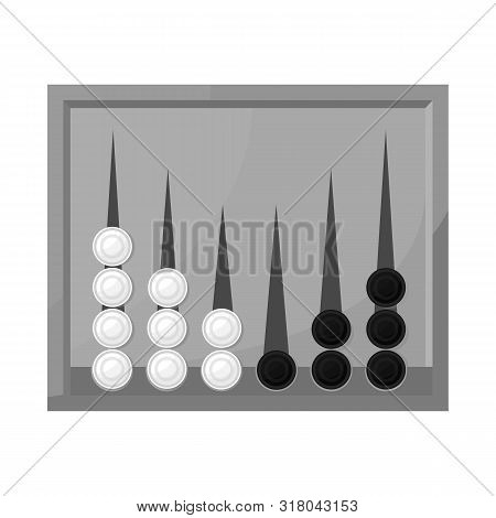Isolated Object Of Backgammon And Game Icon. Collection Of Backgammon And Traditional Stock Symbol F