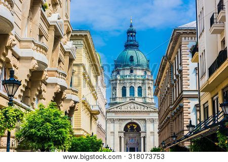 Architecture Of Zrinyi Utca In Budapest, Hungary