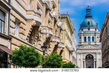 Architecture Of Zrinyi Utca In Budapest, Hungary