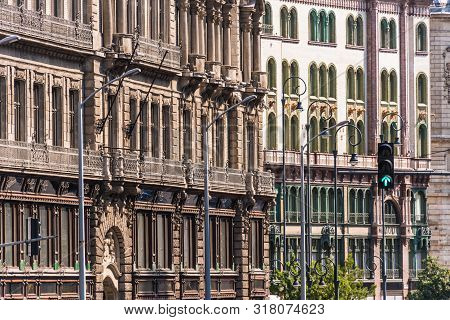 Historic Architecture Of Downtown Budapest, Hungary .