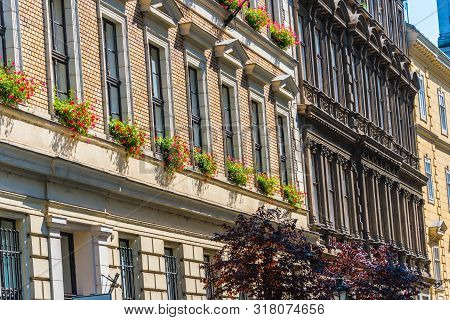Historic Architecture Of Downtown Budapest, Hungary