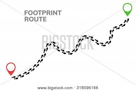 Footsteps Footprint Vector & Photo (Free Trial) | Bigstock