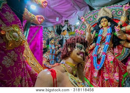 Clay Idol Of Goddess Durga