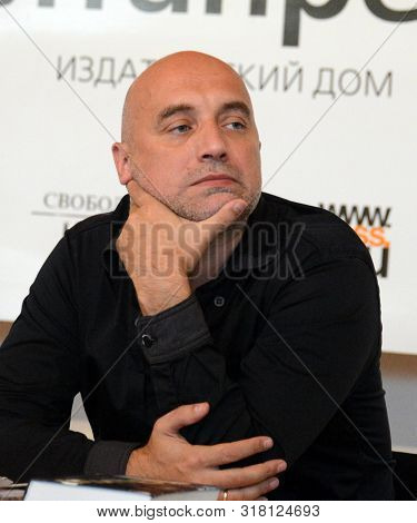 Barnaul, Russia - September 11, 2016:writer Zakhar Prilepin At A Meeting With Siberian Readers