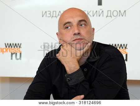 Barnaul, Russia - September 11, 2016:writer Zakhar Prilepin At A Meeting With Siberian Readers