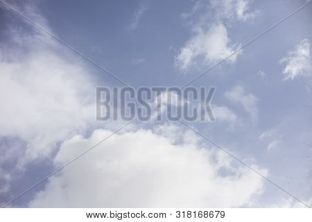 Background Texture Purpose Shot Of Clouds In The Sky Of Rain Or Nimbus Clouds.