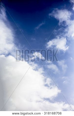 Background Texture Purpose Shot Of Clouds In The Sky Of Rain Or Nimbus Clouds.