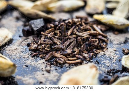 Popular Indian And Asian Mukhwas Or Mouth Freshener I.e. Aam Ki Ghuthli Ka Mukhwas Consisting Of Ghe