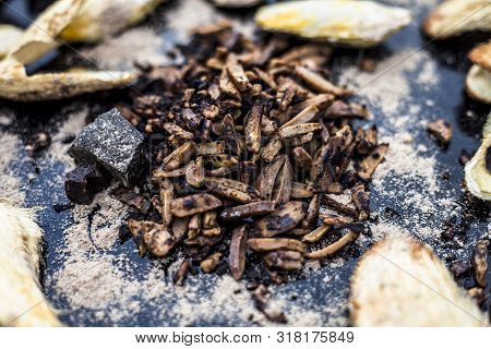 Popular Indian And Asian Mukhwas Or Mouth Freshener I.e. Aam Ki Ghuthli Ka Mukhwas Consisting Of Ghe