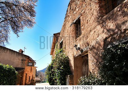 Riopar Viejo, Albacete, Spain- February 8, 2019: Old Beautiful Stone Facades And Streets In Riopar V