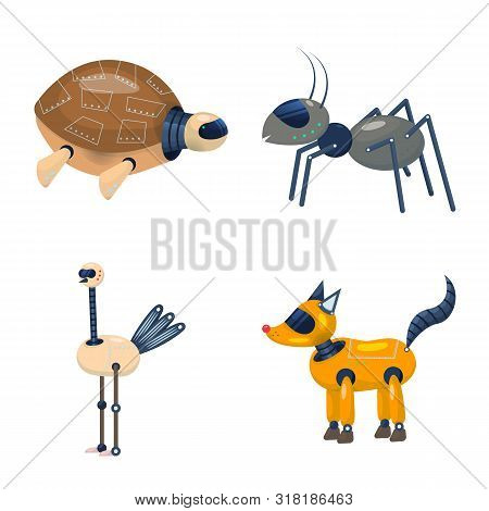 Vector Design Of Robot And Cybernetic Icon. Collection Of Robot And Automation Stock Vector Illustra