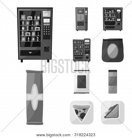 Isolated Object Of Bar And Consumer Icon. Set Of Bar And Industry Stock Vector Illustration.