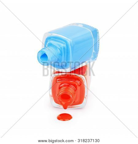 Nail Polish On A White Background Glamour, Pour, Brush, Cosmetic, Make, Make-up,