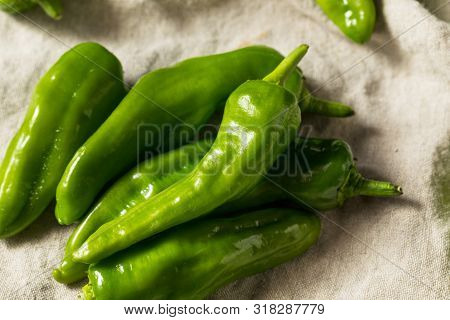Raw Green Organic Melrose Peppers