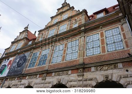 Gdansk, Poland - August 12, 2019: Architecture of the Old Town in Gdansk,Â Pomerania Province,Â Poland, Gdansk is the Historical Capital of Polish Pomerania with Medieval Old Town Architecture