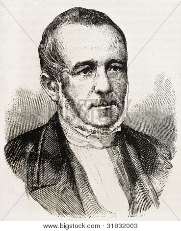 Paul Boudet starý portrét (francouzský ministr vnitra). Vytvořil Josef, zveřejněné na 