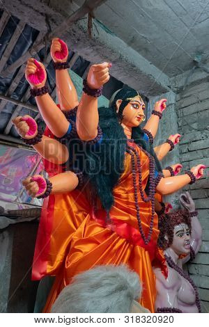 Clay Idol Of Goddess Durga