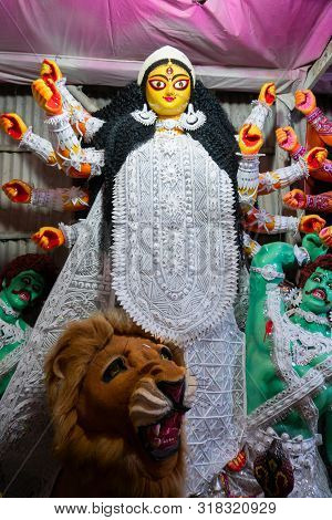 Clay Idol Of Goddess Durga