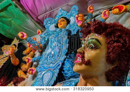 Clay Idol Of Goddess Durga