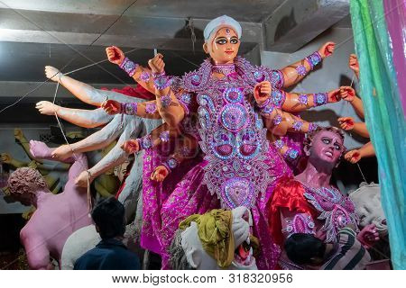 Clay Idol Of Goddess Durga