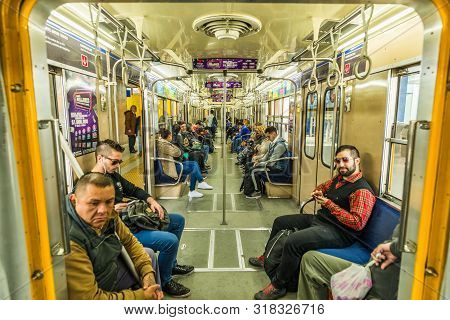 Buenos Aires, Argentina - June 22, 2017: Train At The New Constitucion Station