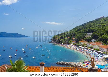 Panorama View Of Moscenisca Draga In Croatia