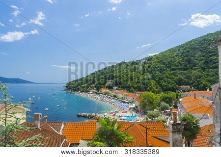 Panorama View Of Moscenisca Draga In Croatia