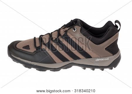 Varna , Bulgaria - November 27, 2015 : Adidas Daroga Plus Canv Climacool Shoe. Isolated On White. Pr