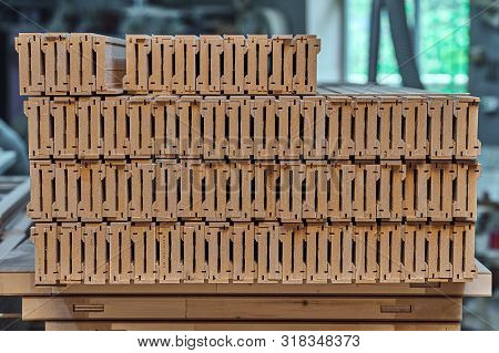 Joinery. Wood Door Manufacturing Process. Stacked Door Architraves. Furniture Manufacture.