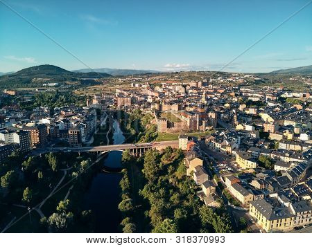 Ponferrada Templar Castle Along The French Way Of Santiago Walk