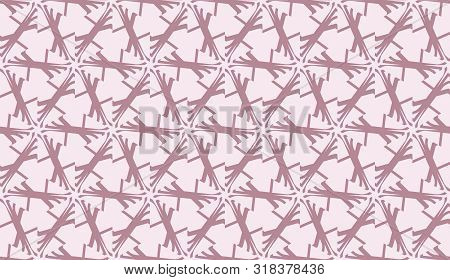 Pattern With Polygonal Geometric Elements. Vector Seamless Illustration. Template For Wallpaper, Int