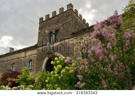 Castellaro Lagusello, Mantova, Lombardy, Italy.smalla And Nice Village In The Morainic Hills