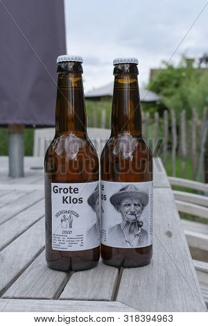 Lillo, Belgium, August 16 2019 Belgian Beer. Grote Klos, A Powerful Herbal Triple Beer Brewed By Bre