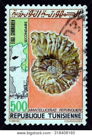 Tunisia - Circa 1982: A Stamp Printed In Tunisia From The 