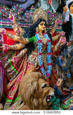 Clay Idol Of Goddess Durga