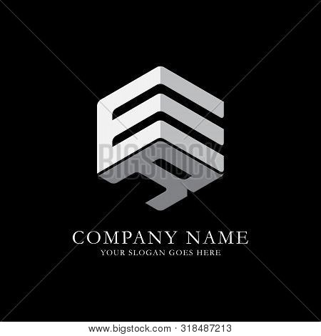 Er Initial Letter Logo Inspiration, E And R Combination Logo Vector With Hexagonal Idea