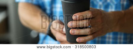 Black Paper Moog Mockup. Coffee Espresso. Lifestyle Food Concept. Morning Coffee Cup .