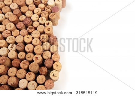 Butt Ends Of Wine Corks With White Space For Your Own Text - Image