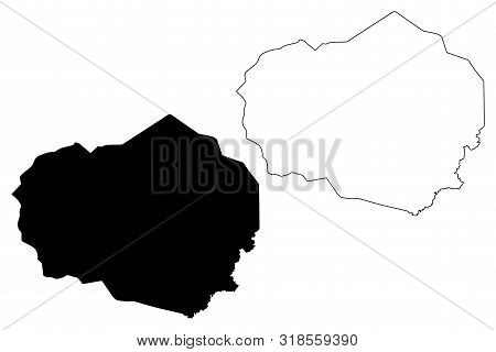 Olancho Department (republic Of Honduras, Departments Of Honduras) Map Vector Illustration, Scribble