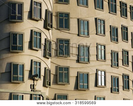Prague / Czech Republic - December 14, 2015 - Dancing House, Also Called Ginger And Fred In Prague. 