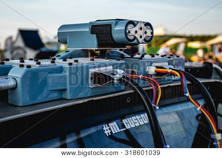 Moscow, Russia - July 27, 2019: A Futuristic Design Early For Its Time, The Delorean Starred In The 
