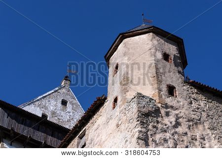 The Border Of The European Union With Russia. Medieval Fortresses In Narva And Ivangorod. Cultural H