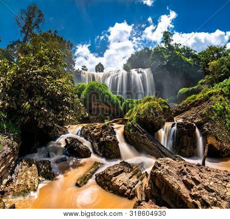 Elephant Waterfalls On The Cam Ly River Near Da Lat In Vietnam