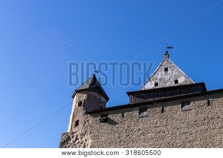 The Border Of The European Union With Russia. Medieval Fortresses In Narva And Ivangorod. Cultural H