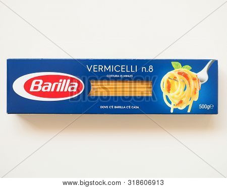 Parma - Aug 2019: Barilla Logo On A Packet Of Pasta