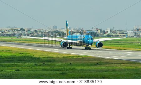 Airplane Taking-off From Tan Son Nhat Airport